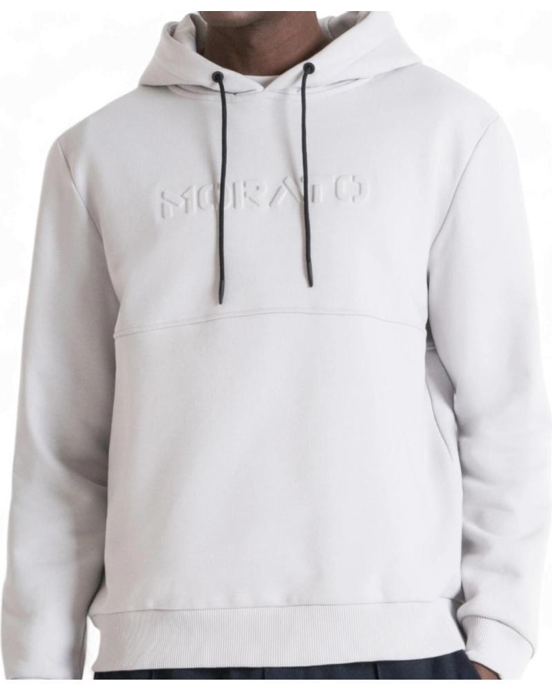 ANTONY MORATO SUDADERA CON CAPUCHA BLANCO HIELO RELAXED FIT FABRIC