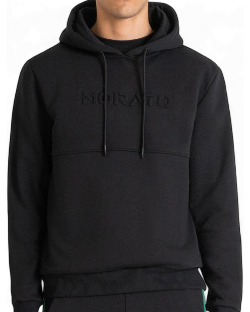 ANTONY MORATO SUDADERA CON CAPUCHA NEGRA RELAXED FIT FABRIC