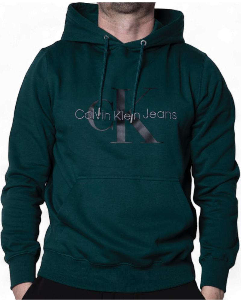 CALVIN KLEIN SUDADERA CON CAPUCHA VERDE OSCURO MONOLOGO CALVIN KLEIN SUDADERA CON CAPUCHA VERDE OSCURO MONOLOGO