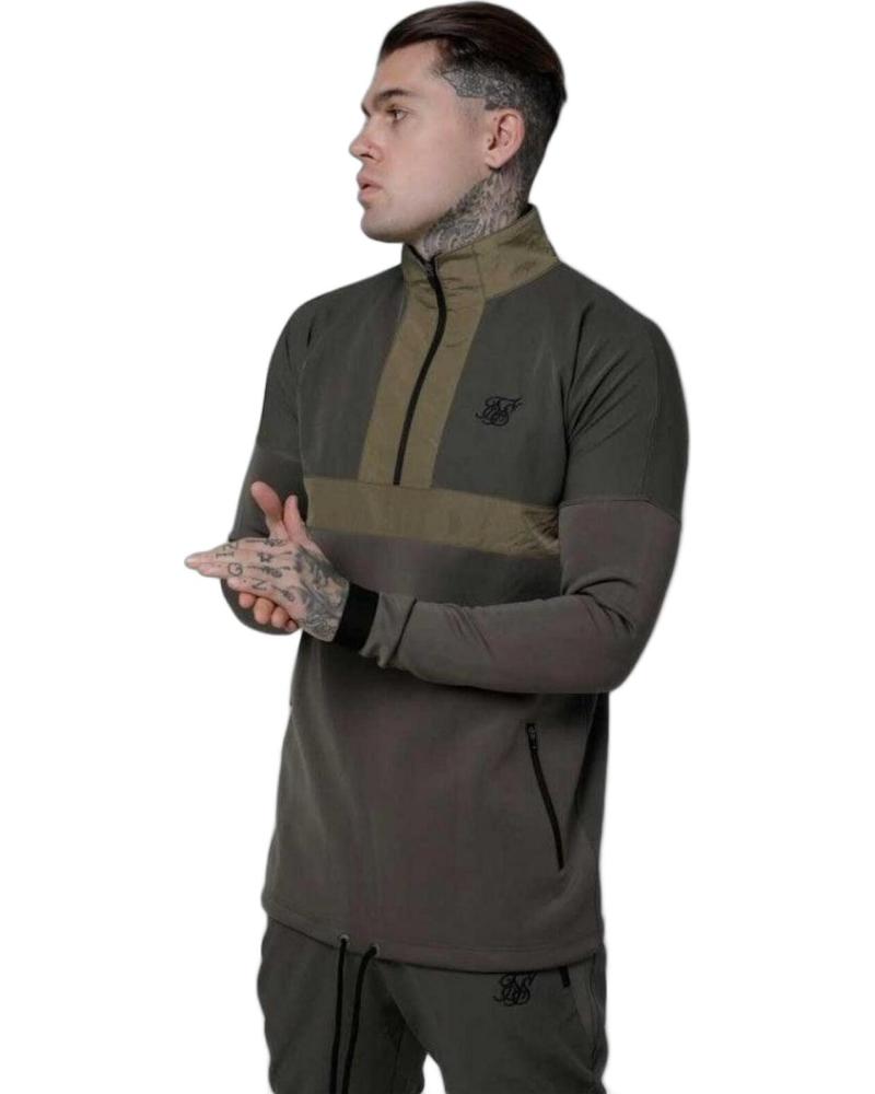 SIKSILK SUDADERA DE CHANDAL EVOLUTION VERDE