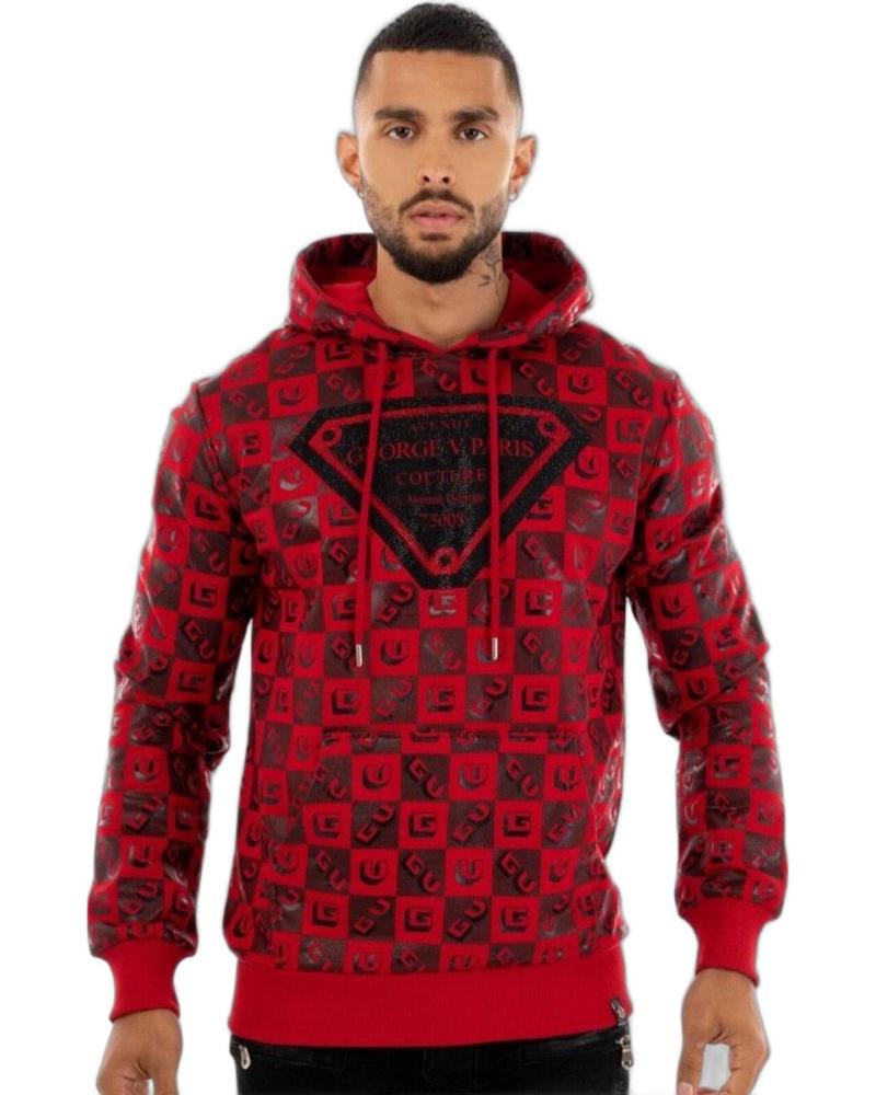 GEORGE V PARIS SUDADERA COUTURE LOGO ROJO
