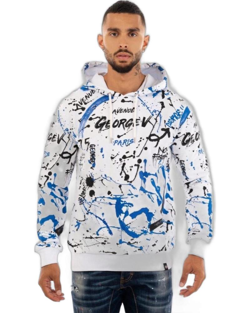 GEORGE V PARIS SUDADERA URBAN STREET BLANCO Y AZUL