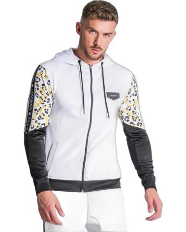 GIANNI KAVANAGH SUDADERA BLANCA DE LEOPARDO BARRO