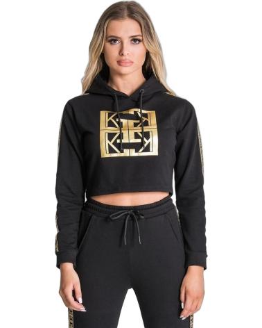 GIANNI KAVANAGH SUDADERA CORTA MONOGRAMA GK EDICION NEGRO