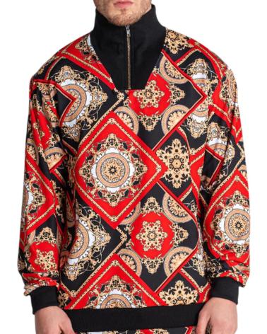 GIANNI KAVANAGH SUDADERA SPLENDOUR CUELLO ALTO ROJO
