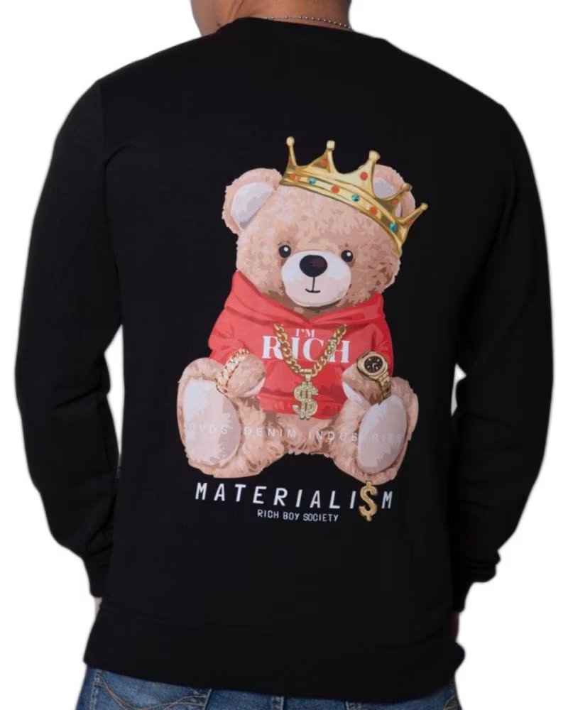 OVDS OVERDOSE Sudadera OVDS Osito King Negra