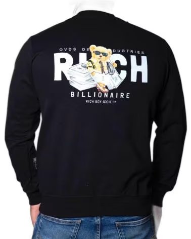 OVDS OVERDOSE Sudadera OVDS Osito Rich Negra