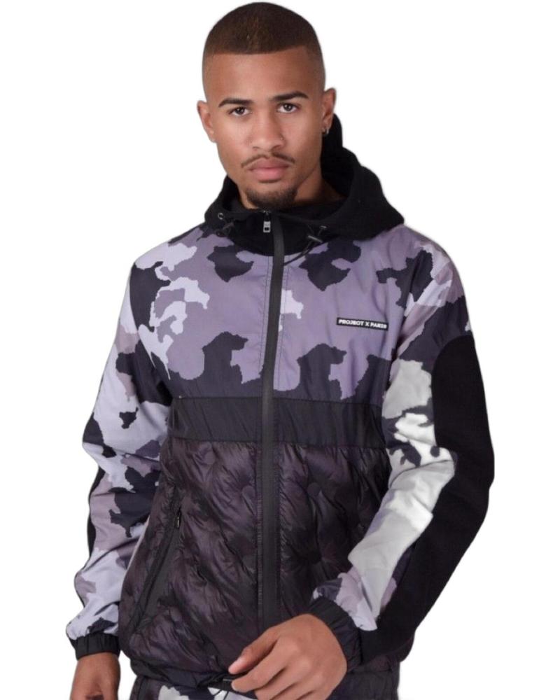 PROJECT X PARIS SUDADERA CON ESTAMPADO CAMUFLAJE NEGRO