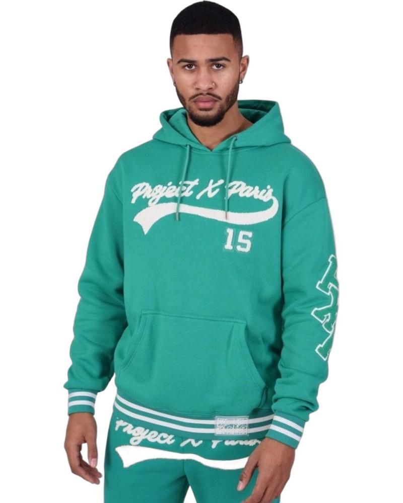 PROJECT X PARIS SUDADERA CON LOGO GIGANTE VERDE