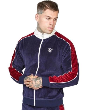 SIKSILK SUDADERA DE TERCIOPELO MARINO