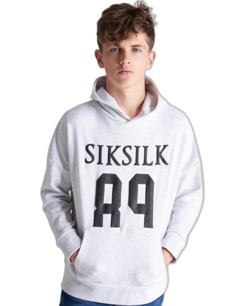 SIKSILK SUDADERA JR HOLGADA 89 GRIS