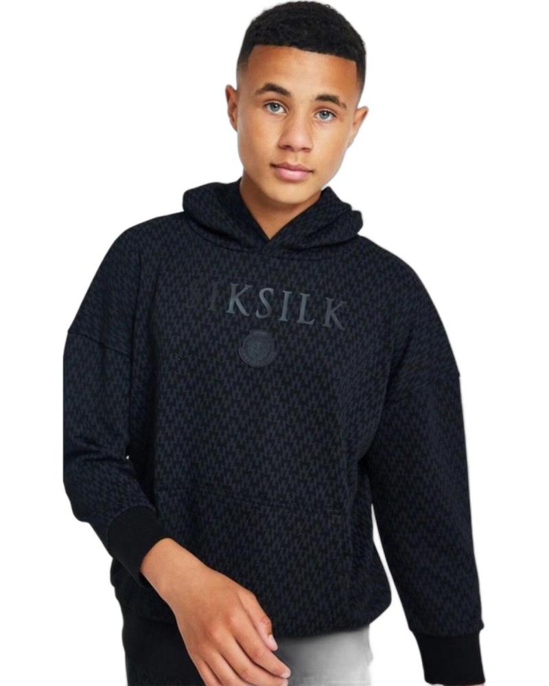 SIKSILK SUDADERA JR X MESSI PRINTED NEGRO