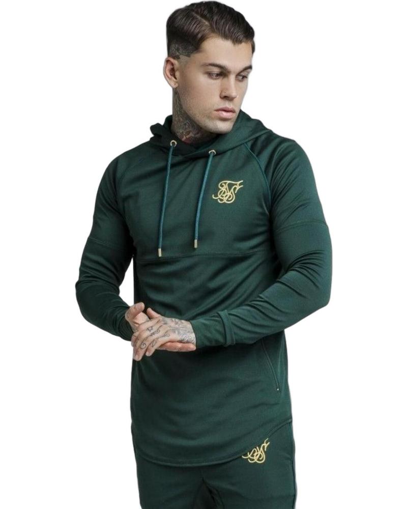 SIKSILK SUDADERA ZONAL OVERHEAD VERDE