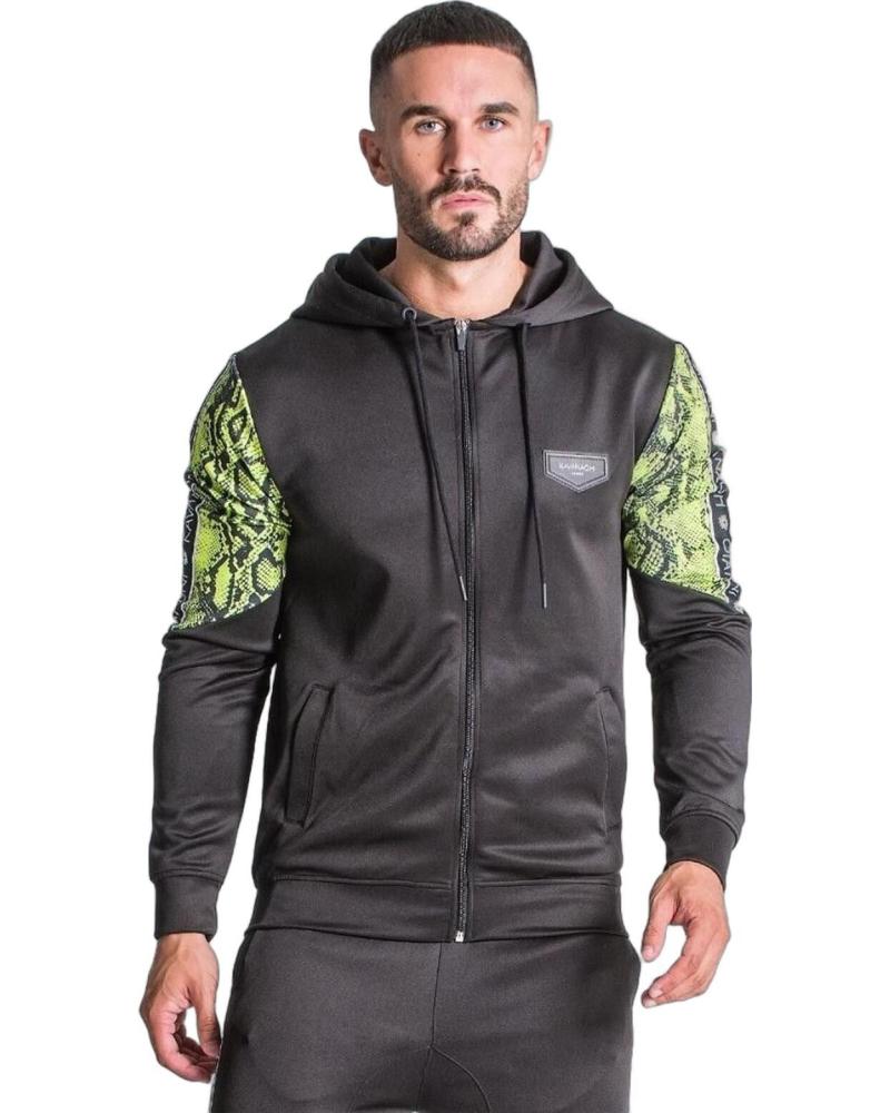 GIANNI KAVANAGH SUDADERAL NEGRA NEON DE SERPIENTE