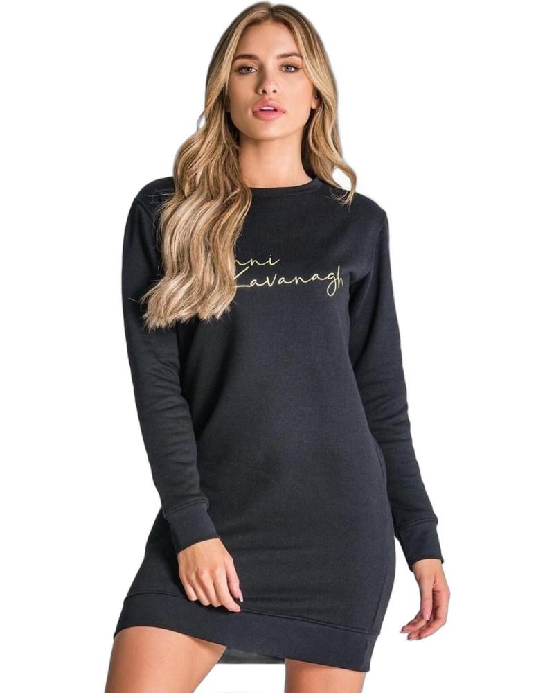 GIANNI KAVANAGH VESTIDO CON FIRMA NEGRO