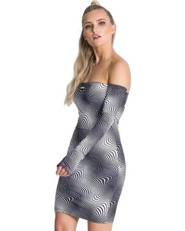 GIANNI KAVANAGH VESTIDO INSANITY CRAZY NEGRO