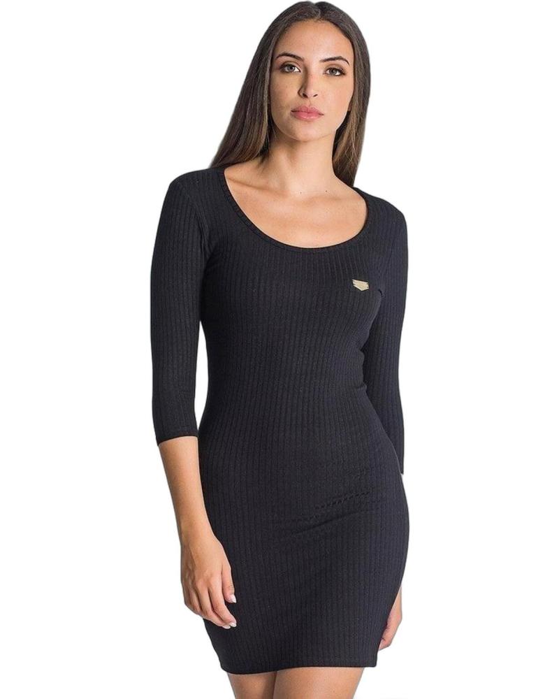 GIANNI KAVANAGH VESTIDO MANGA CORTA NEGRO GIANNI KAVANAGH VESTIDO MANGA CORTA NEGRO