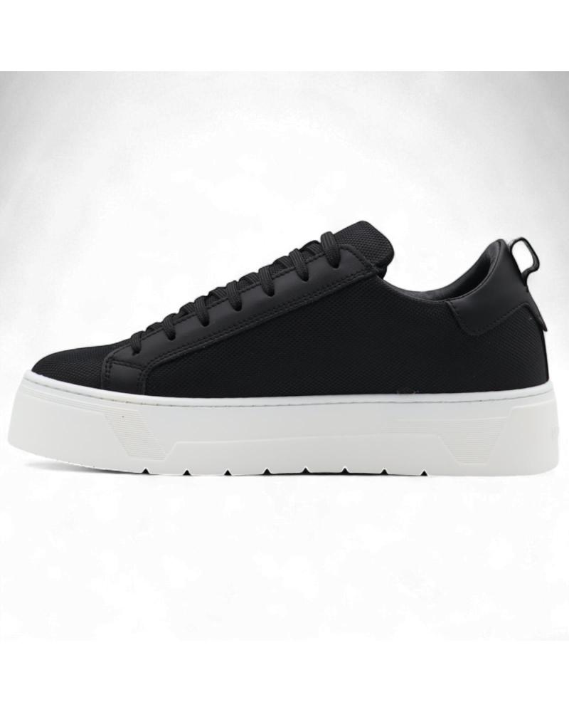ANTONY MORATO ZAPATILLA METAL BOLD DE NYLON Y CUERO NEGRA