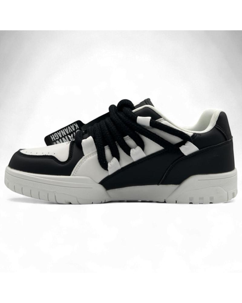 GIANNI KAVANAGH CHAOS - ZAPATILLAS CON CORDÓN GRUESO NEGRO