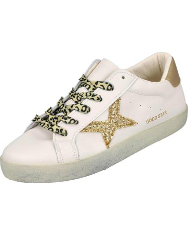 BUBBLE BOBBLE DT8003 FREIZEITSCHUHE WEISS-GOLD BLANCO-ORO