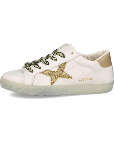 BUBBLE BOBBLE DT8003 FREIZEITSCHUHE WEISS-GOLD BLANCO-ORO