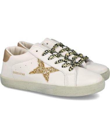 BUBBLE BOBBLE DT8003 FREIZEITSCHUHE WEISS-GOLD BLANCO-ORO