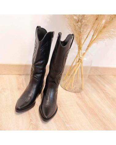 BUBBLE BOBBLE DH2265 SCHWARZE COWBOYSTIEFEL NEGRO