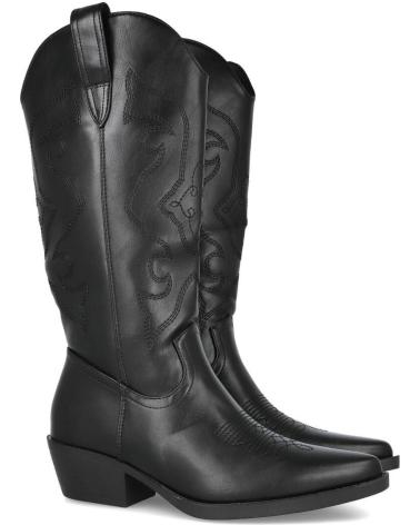 BUBBLE BOBBLE DH2265 SCHWARZE COWBOYSTIEFEL NEGRO