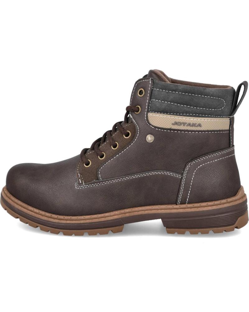 BUBBLE BOBBLE NU10524 HERREN-STIEFELETTEN MIT SCHNÜRUNG UND REISSVERSCHLUSS, BRAUN MARRON