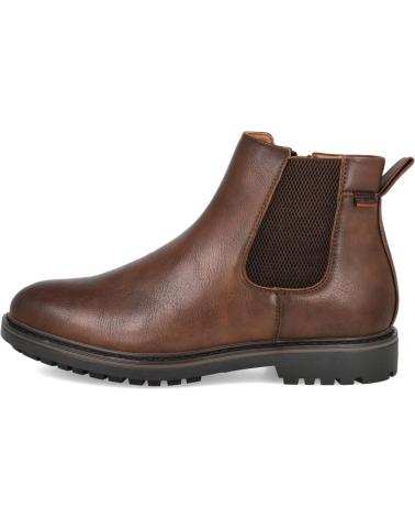 BUBBLE BOBBLE A973 CHELSEA STIEFEL AUS BRAUNEM LEDER MARRON