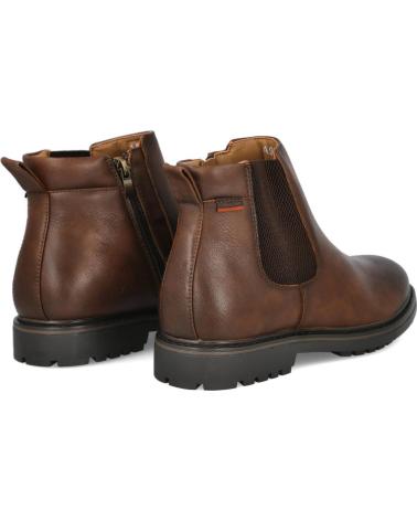 BUBBLE BOBBLE A973 CHELSEA STIEFEL AUS BRAUNEM LEDER MARRON