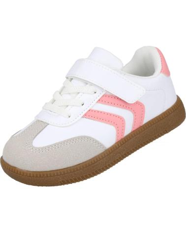 BUBBLE BOBBLE BUBBLE KIDS C1329-S FREIZEIT-SNEAKER WEISS UND ROSA BLANCO - ROSA
