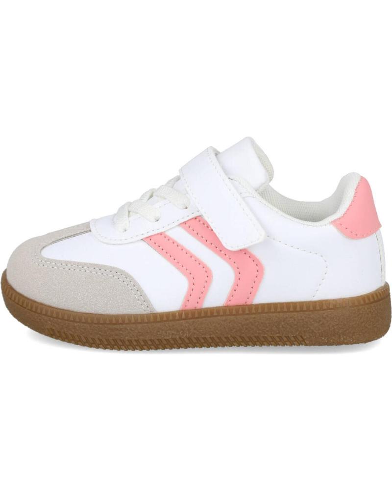 BUBBLE BOBBLE BUBBLE KIDS C1329-S FREIZEIT-SNEAKER WEISS UND ROSA BLANCO - ROSA