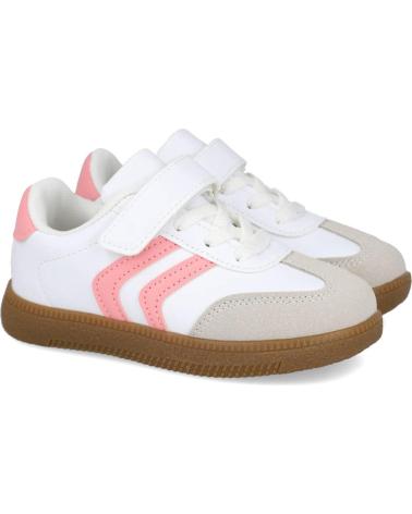BUBBLE BOBBLE BUBBLE KIDS C1329-S FREIZEIT-SNEAKER WEISS UND ROSA BLANCO - ROSA