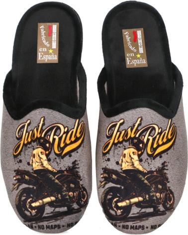 ZAPATILLAS DE CASA BUBBLE BOBBLE 60-45 'FIRST RIDE' NEGRAS NEGRO