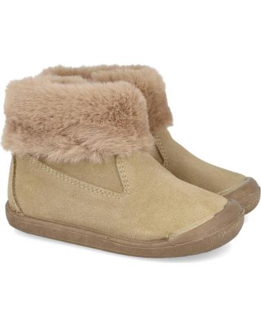 BUBBLE BOBBLE VUL-PEQUES 315-SE-CP FUR BOOTS BEIGE BEIGE