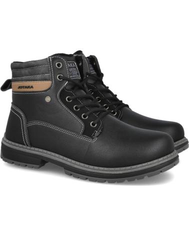 BUBBLE BOBBLE NU10524 STIEFELETTEN SCHWARZ MIT SCHNÜRSENKELN UND REISSVERSCHLUSS NEGRO