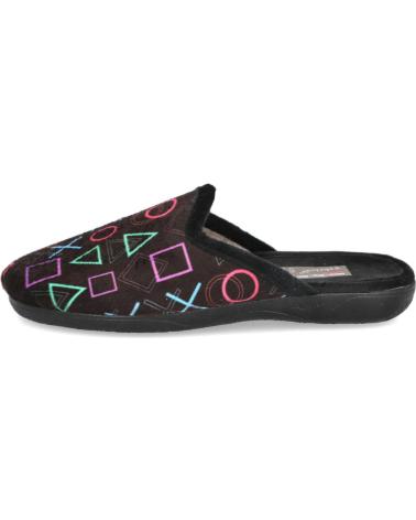 ZAPATILLAS DE CASA BUBBLE BOBBLE CON SÍMBOLOS PLAYSTATION NEGRAS 60-36 NEGRO