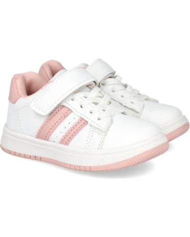 BASKETS BUBBLE BOBBLE N21-83 BLANC ROSE ROSA