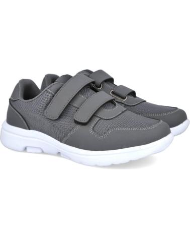 ZAPATILLAS DEPORTIVAS BUBBLE BOBBLE SU9501-4 GRISES CON CIERRE DE VELCRO GRIS