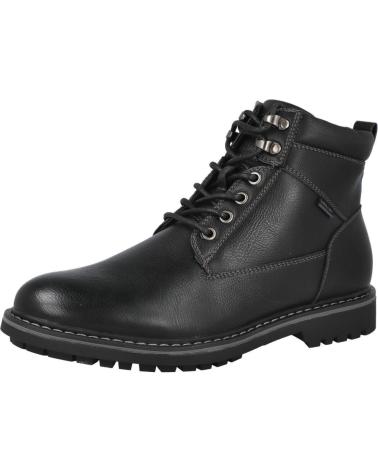 BUBBLE BOBBLE A950 SCHWARZE STIEFEL MIT SCHNÜRSENKELN UND REISSVERSCHLUSS NEGRA