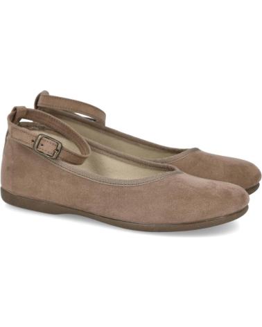 BUBBLE BOBBLE 812-ULTRA BALLERINES AVEC BRACELET COULEUR TABAC TABACO