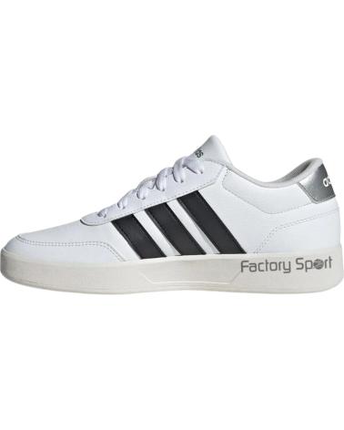 ADIDAS BREAKNET 3 0 -BEIGE-PLATA PARA MUJER - 37 1-3 BLANCO-NEGRO