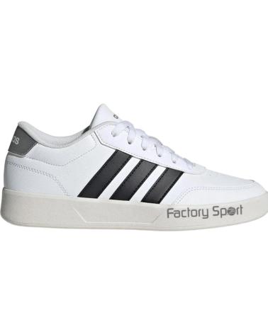 ADIDAS BREAKNET 3 0 -BEIGE-PLATA PARA MUJER - 37 1-3 BLANCO-NEGRO