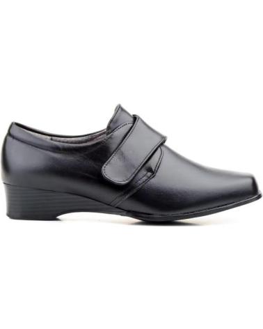 JAM SAPATO CONFORTÁVEL COM VELCRO SALTO BAIXO DESIGN ELEGANTE PRETO NEGRO