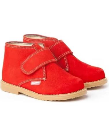 STIVALETTI ANGELITOS IN CROSTA DI PELLE ROSSI - FABBRICATI IN SPAGNA ROJO