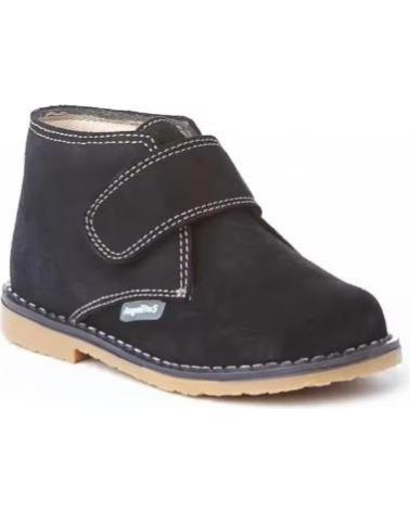 ANGELITOS BLUE SUEDE LEATHER BOOTIE MADE IN SPAIN - SIZES 20-34 AZUL