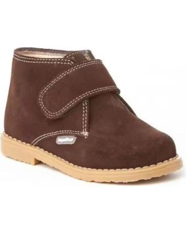 ANGELITOS BROWN SUEDE LEATHER BOOTIE MADE IN SPAIN - SIZES 20-34 VARIOS COLORES