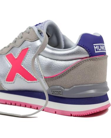 MUNICH DASH KID 1690169 SILVER SNEAKERS PLATA