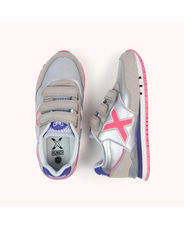 MUNICH DASH KID VCO 1695169 SILVER SNEAKERS PLATA